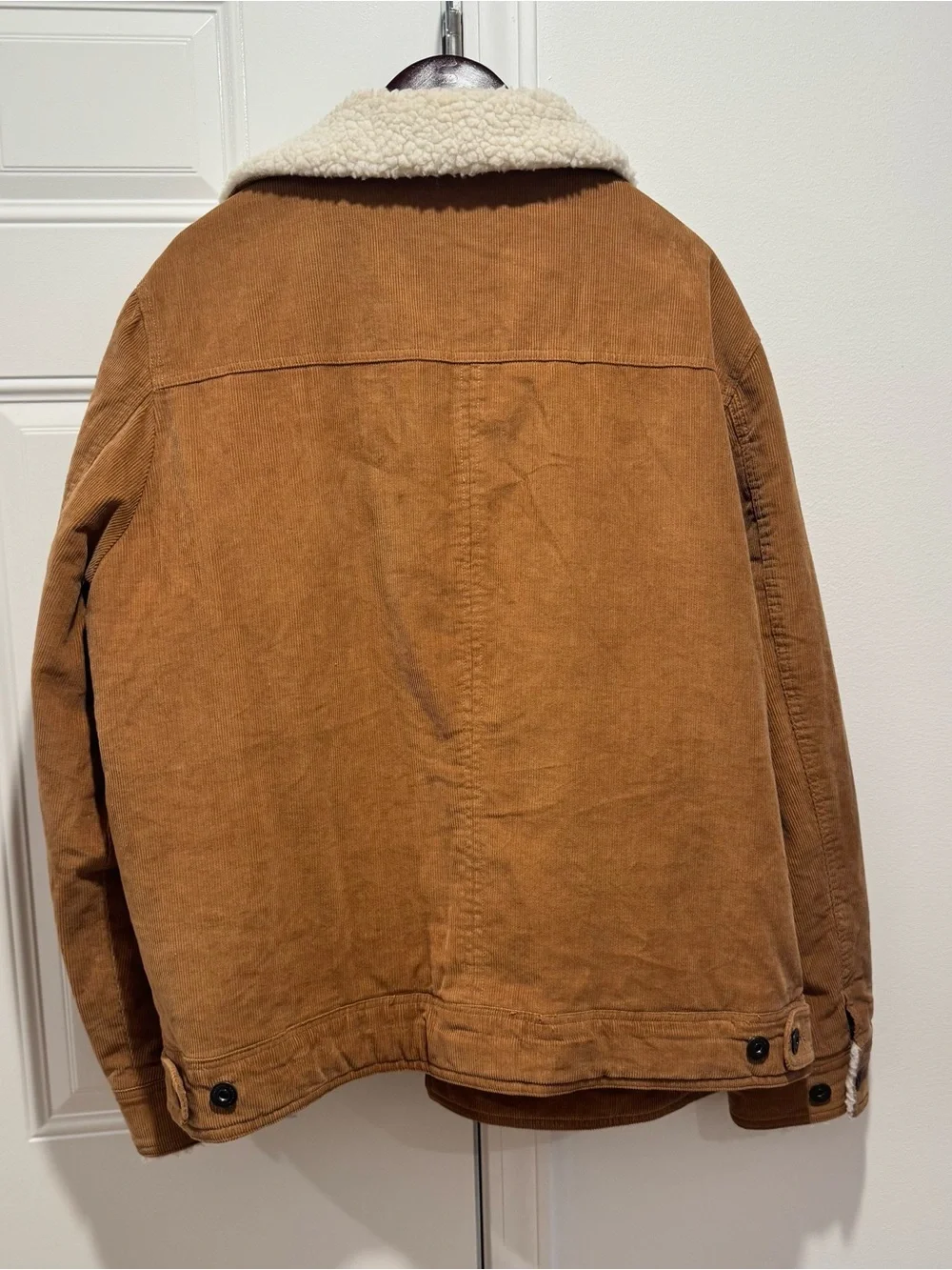 Men's Brown Sherpa-Lined Corduroy Jacket - Picture 2 of 4